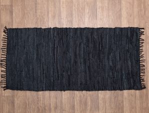Χαλί Διαδρόμου 65X135 Viopros Βραδυκαυστα Μαύρο (65×135)